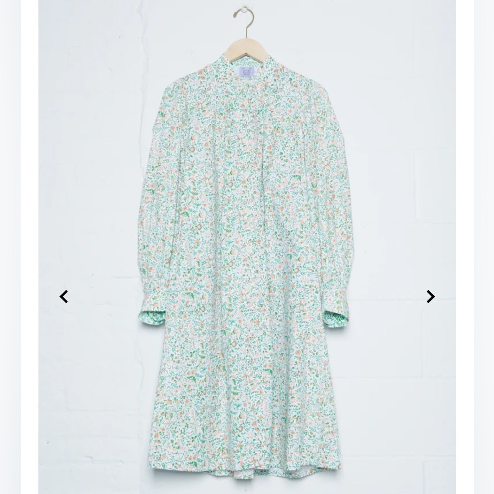 THIERRY COLSON Yseult Dress - Green/Peach size